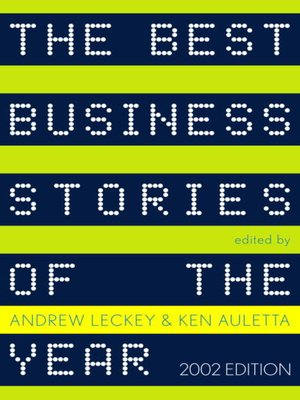 cover image of The Best Business Stories of the Year 2002